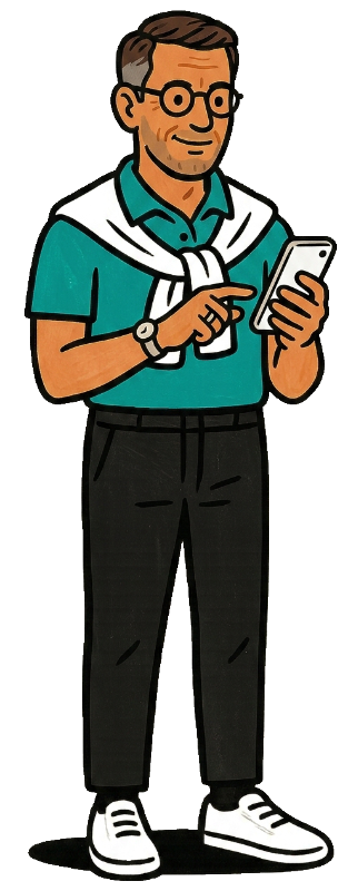 Marc envoie l'invitation par téléphone